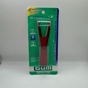 New Unopened GUM Butler Red Plastic "Flossmate Handle" for Dental Floss